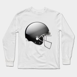 Original Football Helmet In Black Color Long Sleeve T-Shirt